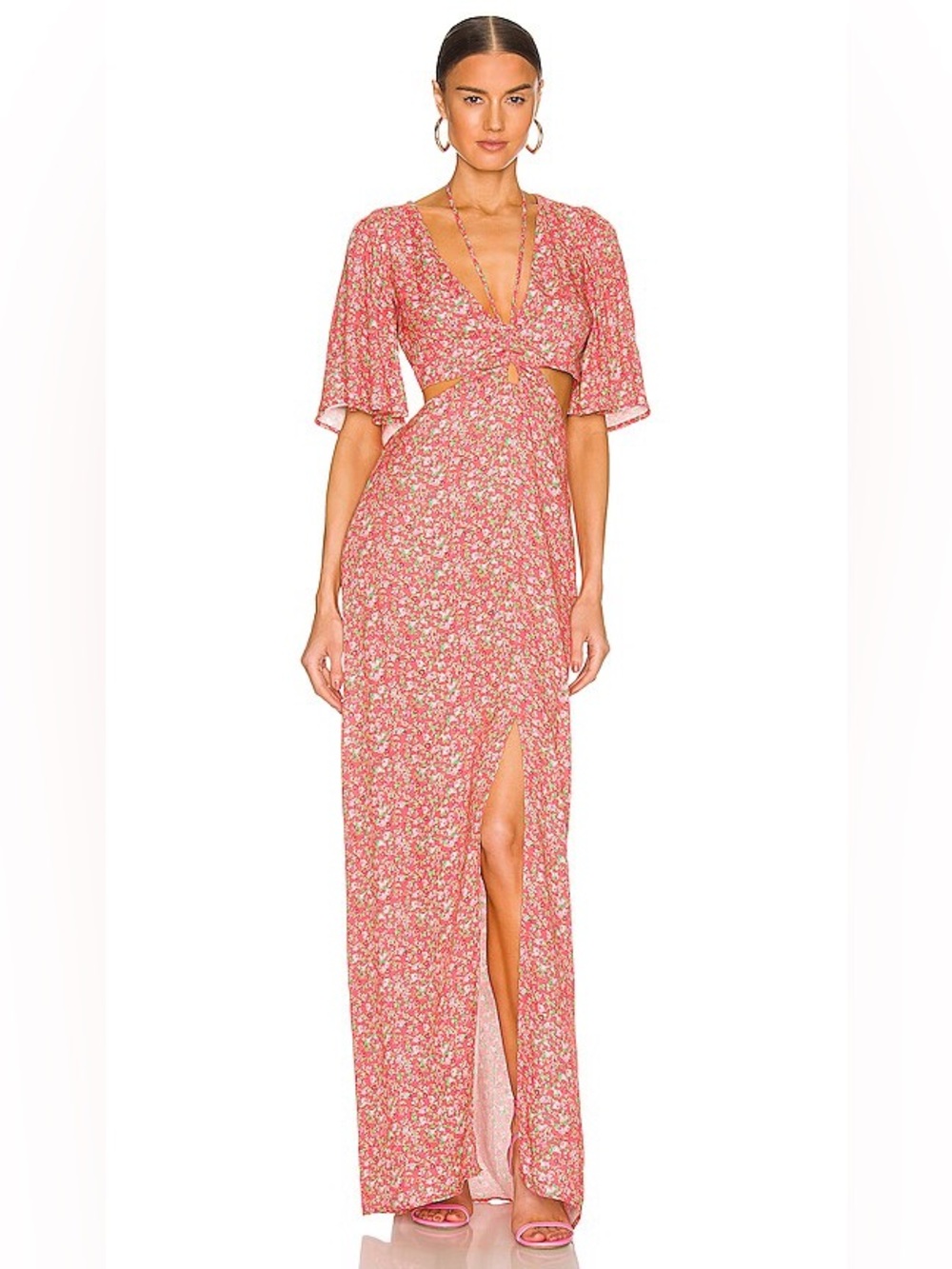 AFRM Savvy Cutout Maxi Dress, size XL